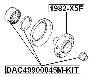 1982-X5F - FRONT WHEEL HUB