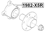 1982-X5R - REAR WHEEL HUB