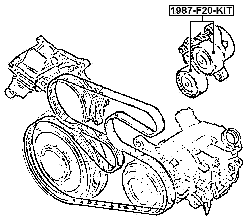 1987-F20-KIT - PULLEY TENSIONER KIT