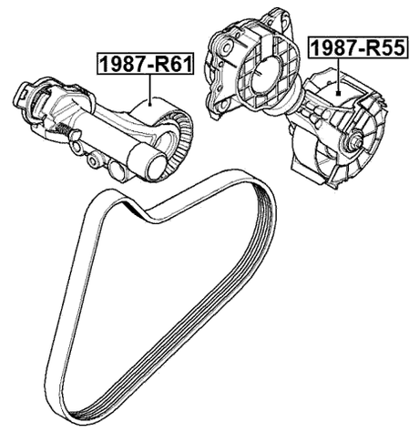 1987-R61 - TENSION PULLEY
