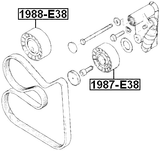 1988-E38 - PULLEY IDLER