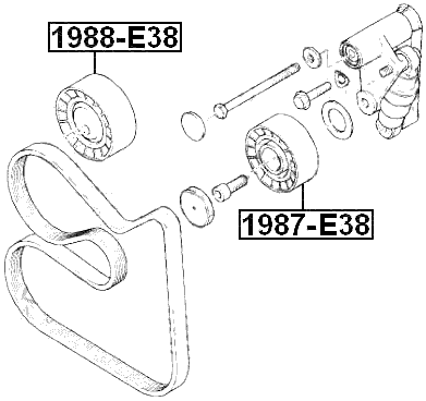 1988-E38 - PULLEY IDLER
