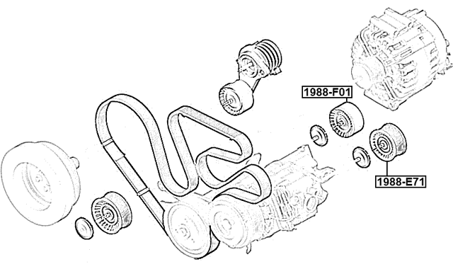 1988-E71 - PULLEY IDLER