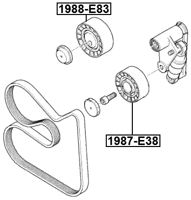 1988-E83 - PULLEY IDLER KIT