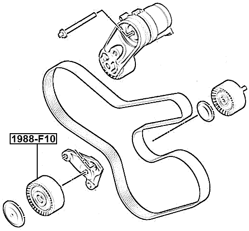 1988-F10 - PULLEY IDLER KIT