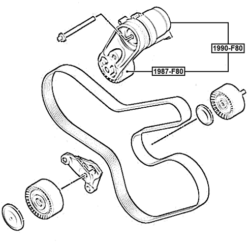 1990-F80 - BELT TENSIONER