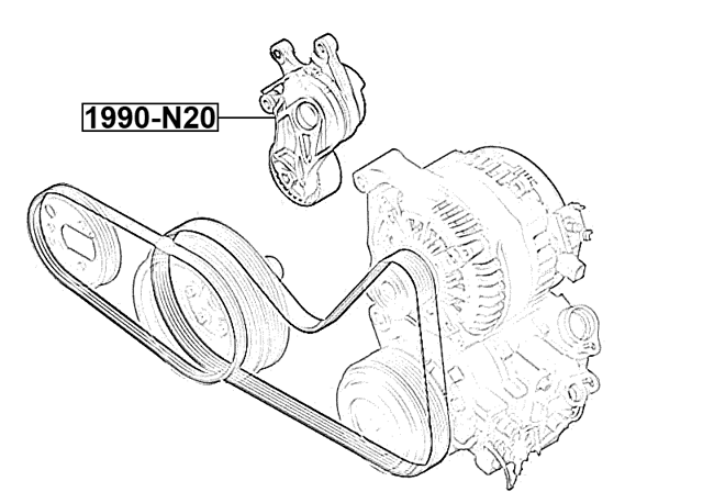 1990-N20 - BELT TENSIONER