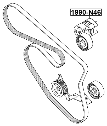 1990-N46 - BELT TENSIONER