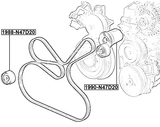 1990-N47D20 - BELT TENSIONER