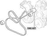 1990-N57 - BELT TENSIONER