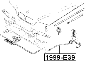 1999-E39 - CABLE ASSEMBLY HOOD LOCK CONTROL