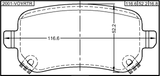 2001-VOYRTR - PAD KIT, DISC BRAKE, REAR - KIT