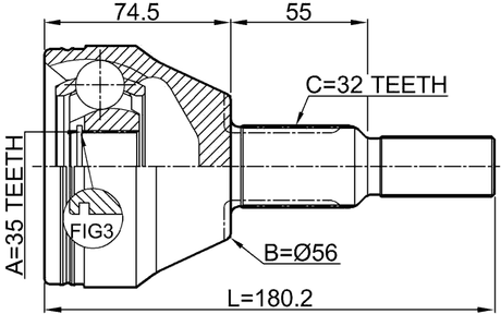 2010-NIT - OUTER CV JOINT 35X56X32