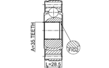 2011-JKSHA - PROPSHAFT CV JOINT 35X86