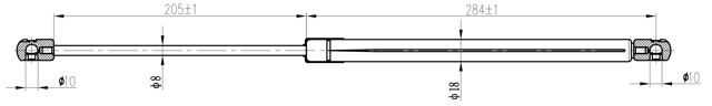 20117-002 - BOOT GAS STRUT L507/585N