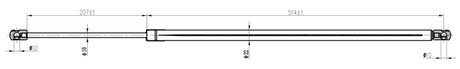 20117-003 - BOOT GAS STRUT L739/850N