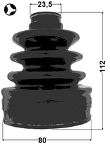 2015-SEBT - BOOT INNER CV JOINT KIT 80X112X23.5