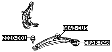 2020-001 - BALL JOINT FRONT ARM