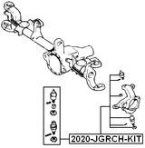 2020-JGRCH-KIT - BALL JOINT FRONT STEERING KNUCKLE REPAIR KIT