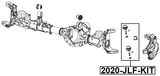 2020-JLF-KIT - BALL JOINT FRONT STEERING KNUCKLE REPAIR KIT (SET FOR ONE SIDE)