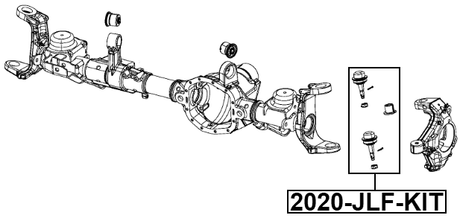 2020-JLF-KIT - BALL JOINT FRONT STEERING KNUCKLE REPAIR KIT (SET FOR ONE SIDE)