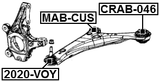 2020-VOY - BALL JOINT FRONT LOWER ARM