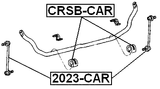 2023-CAR - FRONT STABILIZER LINK / SWAY BAR LINK