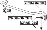 2023-GRCHF - FRONT STABILIZER LINK / SWAY BAR LINK