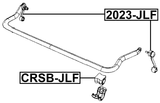 2023-JLF - FRONT STABILIZER LINK / SWAY BAR LINK