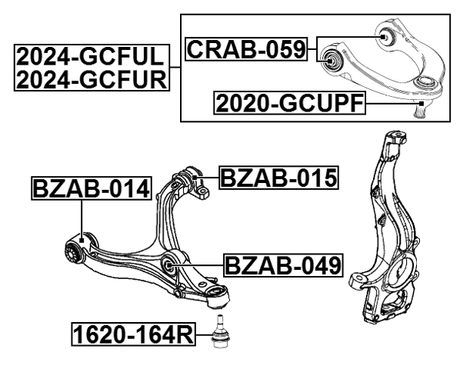 2024-GCFUR - RIGHT UPPER FRONT ARM
