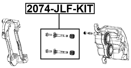 2074-JLF-KIT - FRONT CALIPER SLIDE PIN KIT