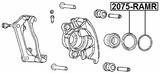 2075-RAMR - REAR BRAKE CALIPER REPAIR KIT (SET FOR ONE SIDE)