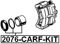 2076-CARF-KIT - REPAIR KIT, FRONT CALIPER PISTON D65.9