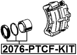 2076-PTCF-KIT - REPAIR KIT, FRONT CALIPER PISTON D57.1