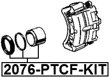2076-PTCF-KIT - REPAIR KIT, FRONT CALIPER PISTON D57.1