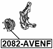 2082-AVENF - FRONT WHEEL HUB