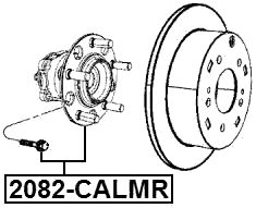 2082-CALMR - REAR WHEEL HUB