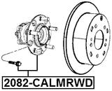 2082-CALMRWD - REAR WHEEL HUB