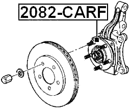 2082-CARF - FRONT WHEEL HUB