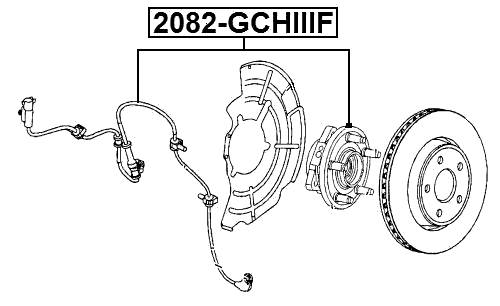 2082-GCHIIIF - FRONT WHEEL HUB