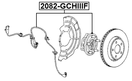2082-GCHIIIF - FRONT WHEEL HUB