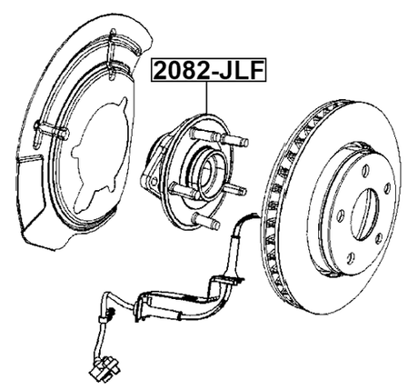 2082-JLF - FRONT WHEEL HUB
