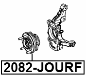2082-JOURF - FRONT WHEEL HUB