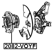 2082-VOYF - FRONT WHEEL HUB
