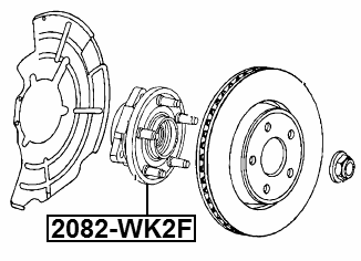 2082-WK2F - FRONT WHEEL HUB