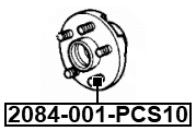 2084-001-PCS10 - WHEEL STUD PCS 10