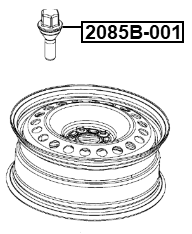 2085B-001 - WHEEL BOLT M12X1.25 L60.4