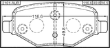 2101-AUR - PAD KIT, DISC BRAKE, REAR - KIT (WITH ANTI SQUEAL SHIM, WITH BRACKETS)