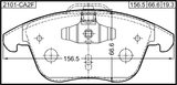2101-CA2F - PAD KIT, DISC BRAKE, FRONT (WITH ANTI SQUEAL SHIM)