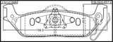 2101-F150R - PAD KIT, DISC BRAKE, REAR - KIT (WITH ANTI SQUEAL SHIM, WITH BRACKETS)